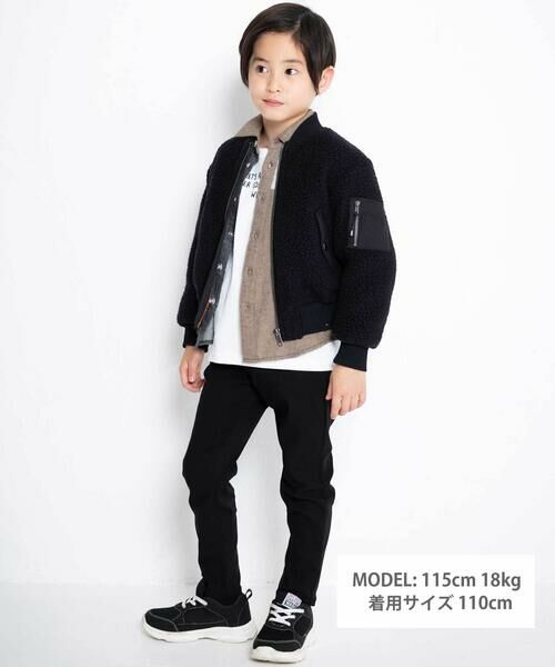 WASK / ワスク ノーカラージャケット | MA1リバーシブルボアブルゾン(110~160cm) | 詳細8