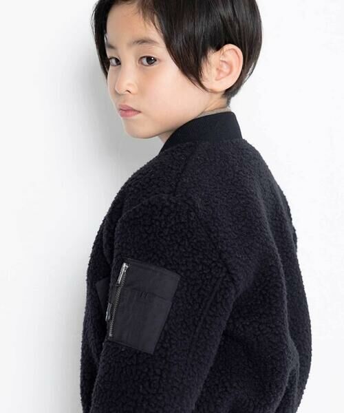 WASK / ワスク ノーカラージャケット | MA1リバーシブルボアブルゾン(110~160cm) | 詳細9