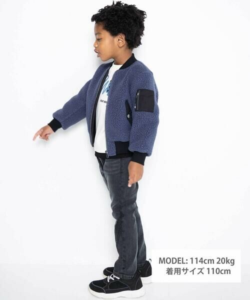 WASK / ワスク ノーカラージャケット | MA1リバーシブルボアブルゾン(110~160cm) | 詳細14