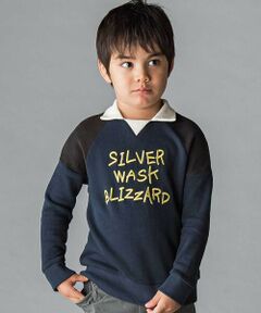 WASK / ワスク スウェット | ロゴ刺しゅう襟付きトレーナー(110~160cm)