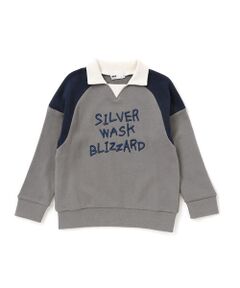 WASK / ワスク スウェット | ロゴ刺しゅう襟付きトレーナー(110~160cm)