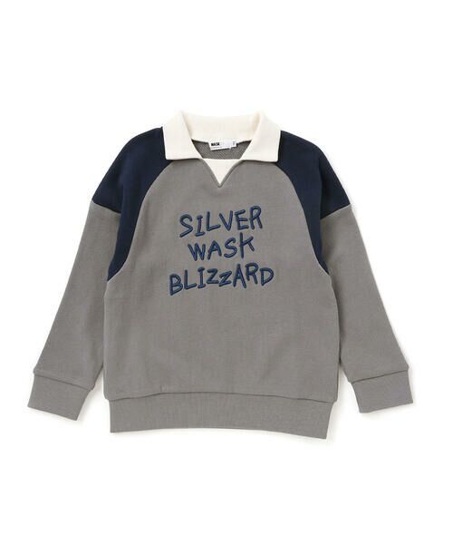 WASK / ワスク スウェット | ロゴ刺しゅう襟付きトレーナー(110~160cm) | 詳細5