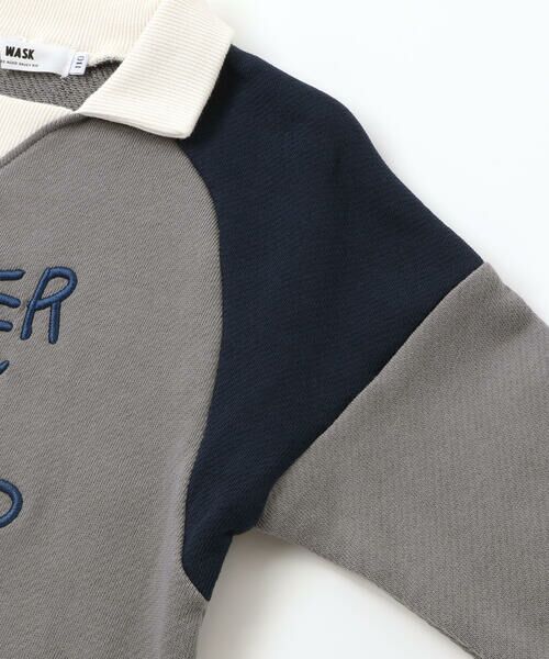 WASK / ワスク スウェット | ロゴ刺しゅう襟付きトレーナー(110~160cm) | 詳細8