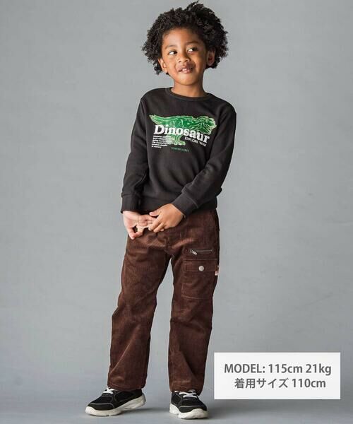 WASK / ワスク スウェット | 恐竜プリントトレーナー(100~160cm) | 詳細1