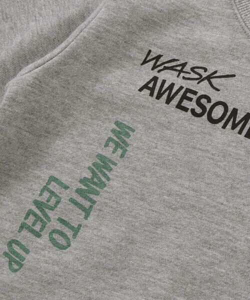WASK / ワスク スウェット | ロゴ刺しゅう＆プリントトレーナー(100~160cm) | 詳細9