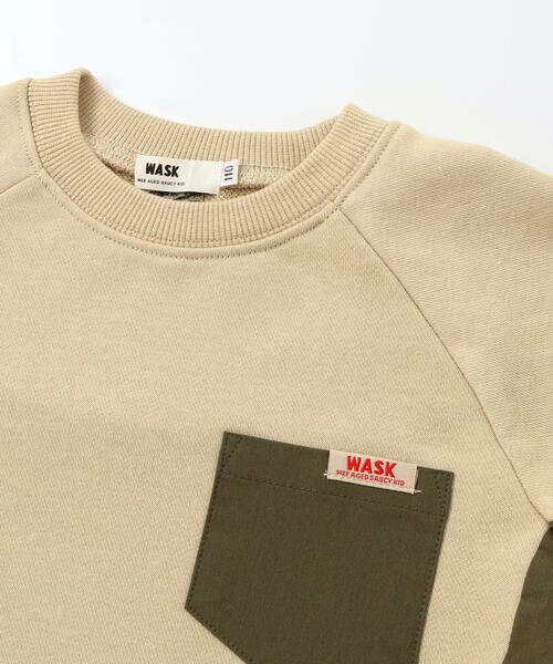 WASK / ワスク スウェット | ドロスト異素材トレーナー(100~160cm) | 詳細3