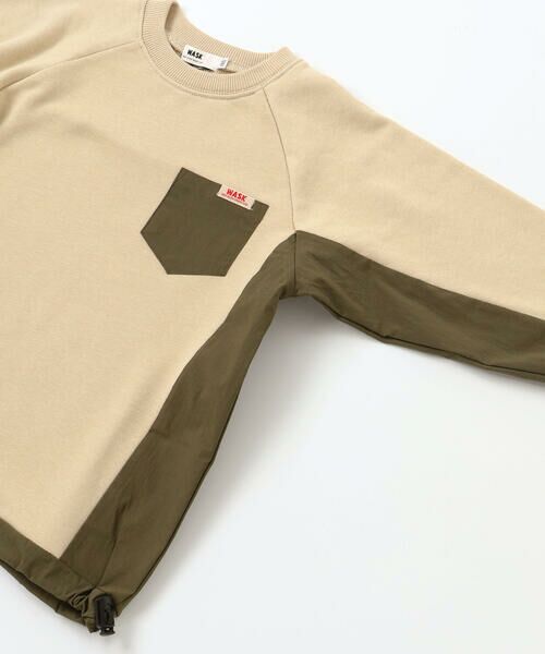 WASK / ワスク スウェット | ドロスト異素材トレーナー(100~160cm) | 詳細5