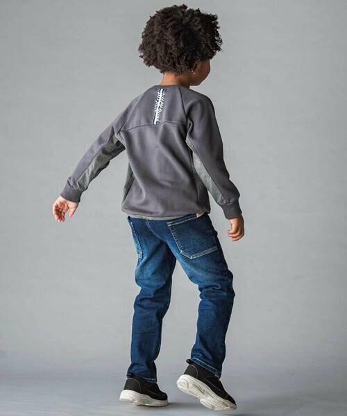 WASK / ワスク スウェット | ドロスト異素材トレーナー(100~160cm) | 詳細13