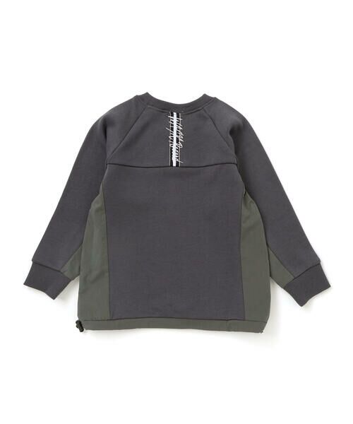WASK / ワスク スウェット | ドロスト異素材トレーナー(100~160cm) | 詳細17