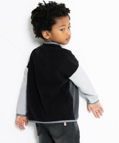 WASK / ワスク スウェット | 配色ハーフジップフリースプルオーバー(110~160cm) | 詳細2