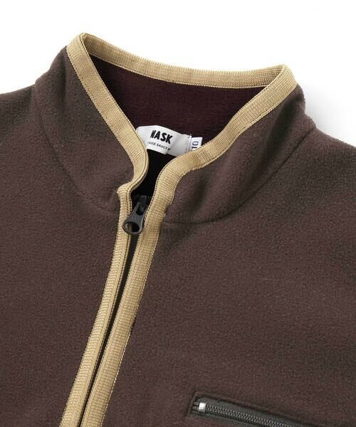 WASK / ワスク スウェット | 配色ハーフジップフリースプルオーバー(110~160cm) | 詳細9