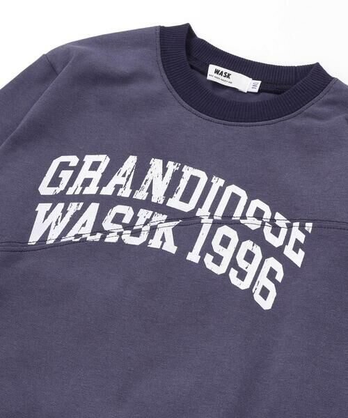 WASK / ワスク スウェット | 変形切り替えロゴトレーナー(110~160cm) | 詳細3