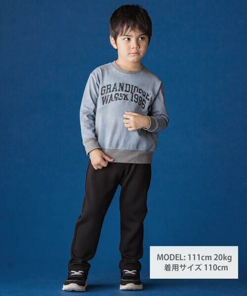 WASK / ワスク スウェット | 変形切り替えロゴトレーナー(110~160cm) | 詳細4