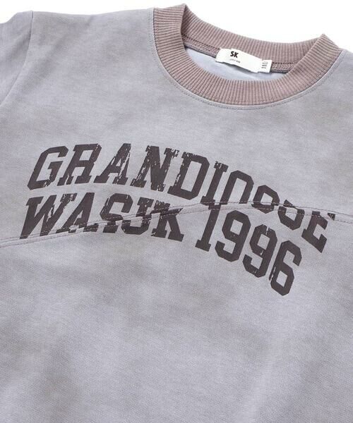 WASK / ワスク スウェット | 変形切り替えロゴトレーナー(110~160cm) | 詳細8