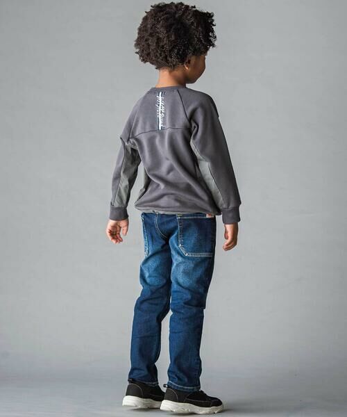 WASK / ワスク その他パンツ | BIGポケット裏起毛ストレッチデニムパンツ(100~160cm) | 詳細3