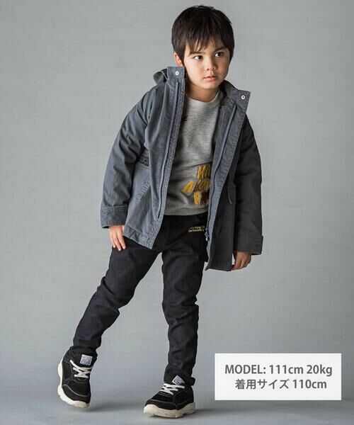 WASK / ワスク デニムパンツ | ロゴ刺しゅうストレッチデニムパンツ(100~160cm) | 詳細1