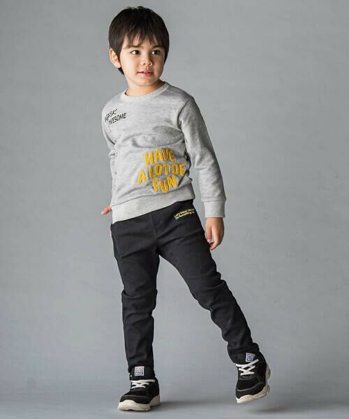 WASK / ワスク デニムパンツ | ロゴ刺しゅうストレッチデニムパンツ(100~160cm) | 詳細2