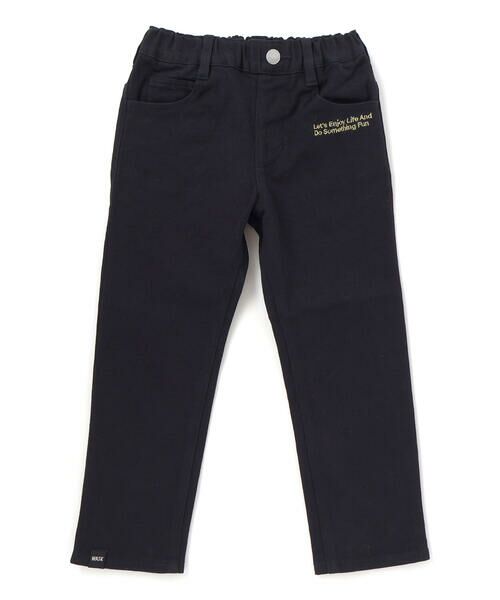 WASK / ワスク デニムパンツ | ロゴ刺しゅうストレッチデニムパンツ(100~160cm) | 詳細3