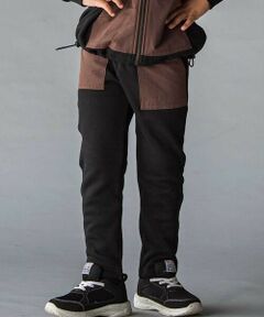 異素材ポケットエステル裏起毛パンツ(100~160cm)