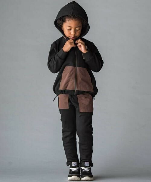 WASK / ワスク その他パンツ | 異素材ポケットエステル裏起毛パンツ(100~160cm) | 詳細2