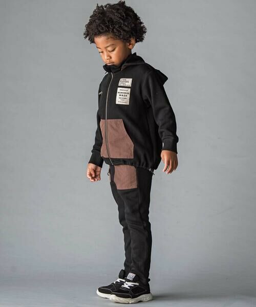 WASK / ワスク その他パンツ | 異素材ポケットエステル裏起毛パンツ(100~160cm) | 詳細3