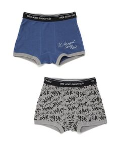 WASK / ワスク その他インナー・ルームウェア | 無地＆ロゴ柄２Pショーツ(100~160cm)