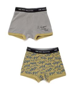 WASK / ワスク その他インナー・ルームウェア | 無地＆ロゴ柄２Pショーツ(100~160cm)