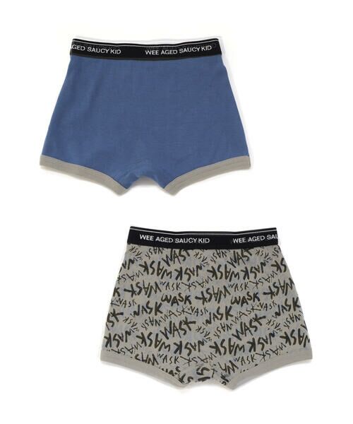 WASK / ワスク その他インナー・ルームウェア | 無地＆ロゴ柄２Pショーツ(100~160cm) | 詳細1