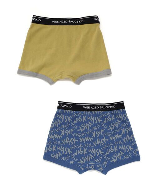 WASK / ワスク その他インナー・ルームウェア | 無地＆ロゴ柄２Pショーツ(100~160cm) | 詳細2