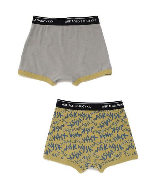 WASK / ワスク その他インナー・ルームウェア | 無地＆ロゴ柄２Pショーツ(100~160cm) | 詳細3