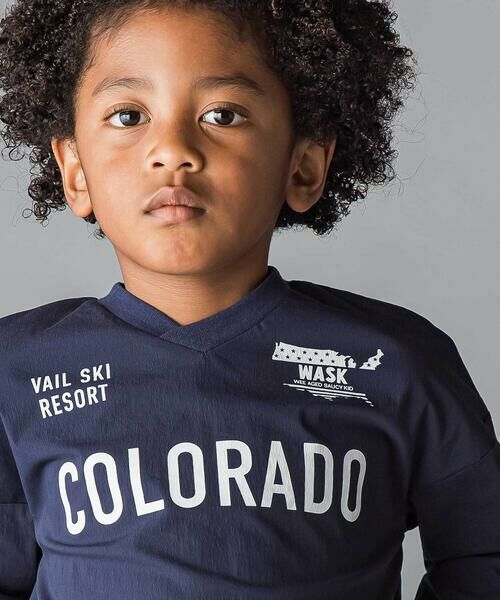 WASK / ワスク Tシャツ | Ｖネックプルオーバー(100~160cm) | 詳細3