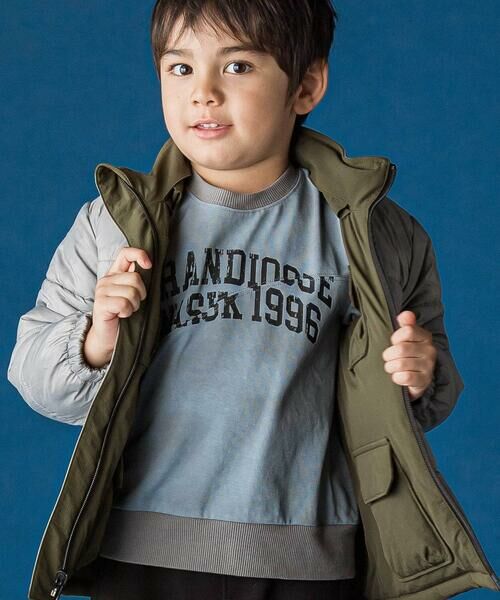 WASK / ワスク ノーカラージャケット | リップストップ&タイダイリバーシブルジャケット(110~160cm) | 詳細3