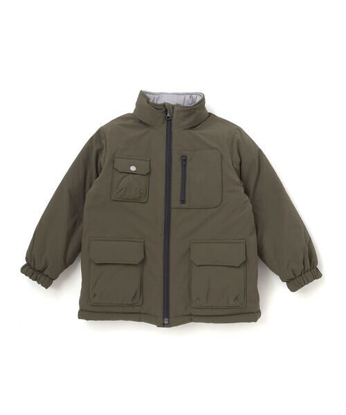 WASK / ワスク ノーカラージャケット | リップストップ&タイダイリバーシブルジャケット(110~160cm) | 詳細5