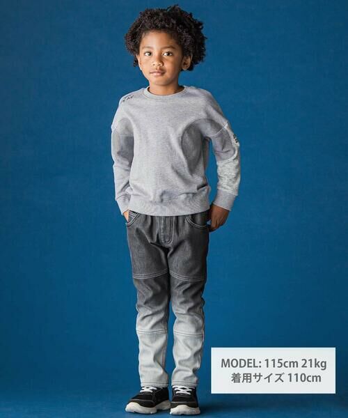 WASK / ワスク スウェット | 円形切り替えBIG裏毛トレーナー(100~160cm) | 詳細8