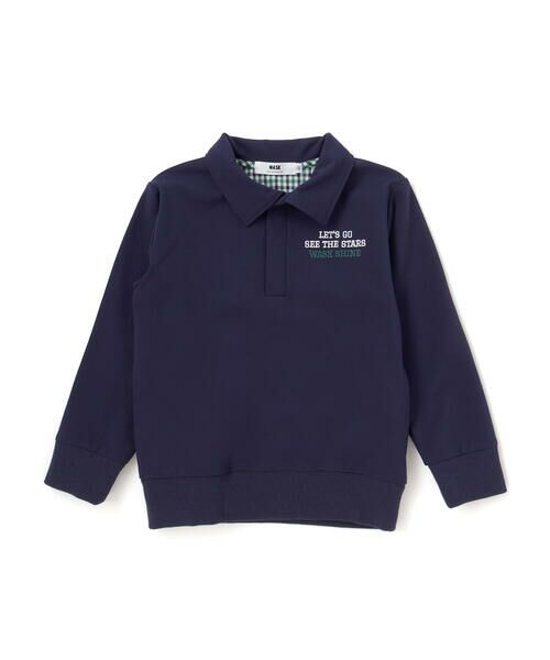 WASK / ワスク スウェット | 襟付き裏チェックトレーナー(110~160cm) | 詳細3