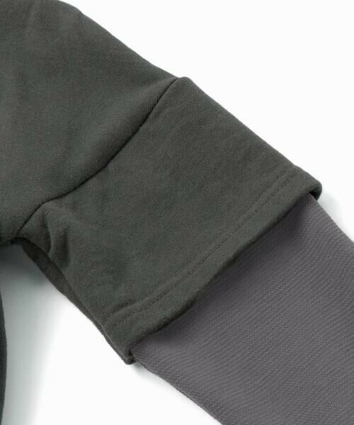 WASK / ワスク スウェット | レイヤード風BIGフーディトレーナー(110~160cm) | 詳細9