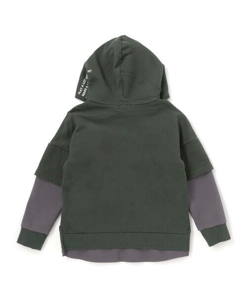 WASK / ワスク スウェット | レイヤード風BIGフーディトレーナー(110~160cm) | 詳細4