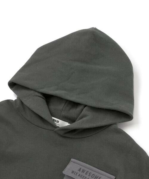 WASK / ワスク スウェット | レイヤード風BIGフーディトレーナー(110~160cm) | 詳細5