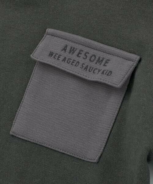WASK / ワスク スウェット | レイヤード風BIGフーディトレーナー(110~160cm) | 詳細7