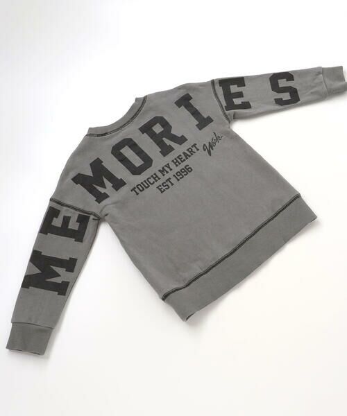 WASK / ワスク スウェット | ロゴプリント配色ステッチBIGトレーナー(110~160cm) | 詳細11