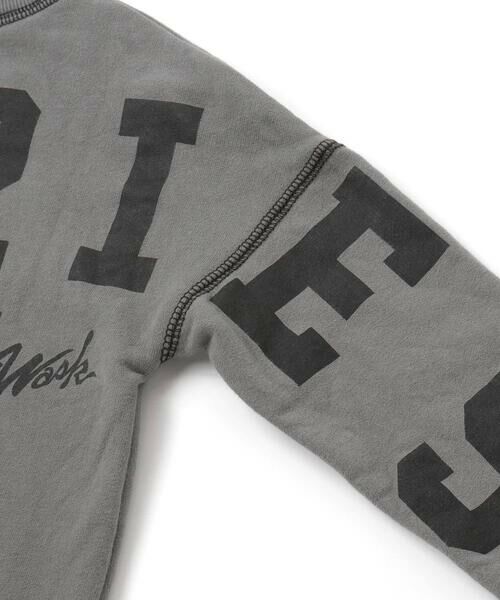 WASK / ワスク スウェット | ロゴプリント配色ステッチBIGトレーナー(110~160cm) | 詳細13