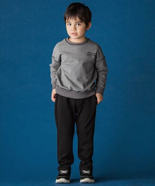 WASK / ワスク スウェット | ロゴプリント配色ステッチBIGトレーナー(110~160cm) | 詳細6