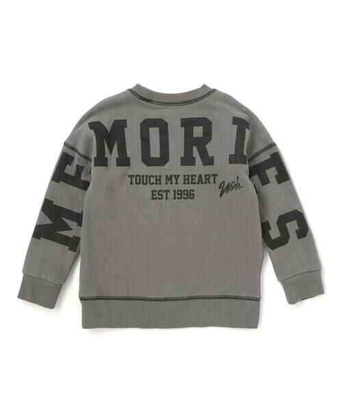 WASK / ワスク スウェット | ロゴプリント配色ステッチBIGトレーナー(110~160cm) | 詳細8