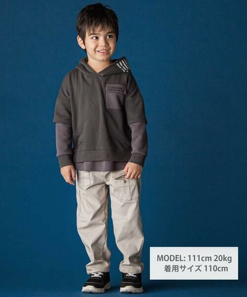 WASK / ワスク チノ・ワークパンツ | バレルレッグパンツ(100~160cm) | 詳細1