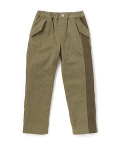 WASK / ワスク チノ・ワークパンツ | サイド切り替えストレッチトレートパンツ(110~160cm)