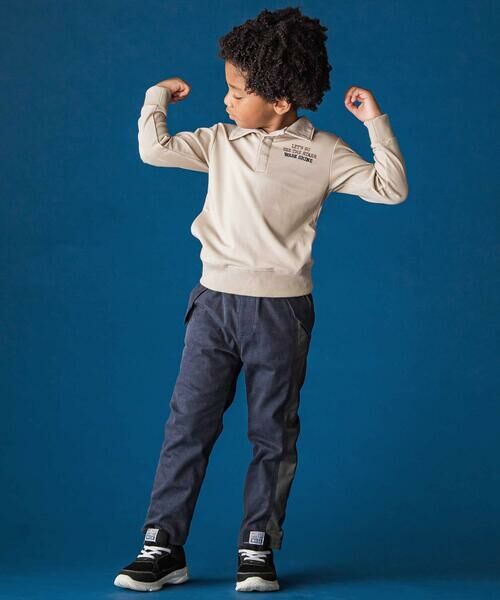 WASK / ワスク チノ・ワークパンツ | サイド切り替えストレッチトレートパンツ(110~160cm) | 詳細2