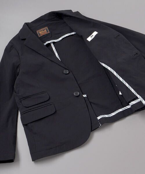 WASK / ワスク テーラードジャケット | ファスナーポケットハイストレッチアシンメトリージャケット(110~160cm) | 詳細12
