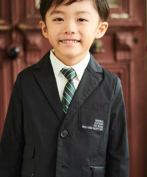 WASK / ワスク テーラードジャケット | ファスナーポケットハイストレッチアシンメトリージャケット(110~160cm) | 詳細2