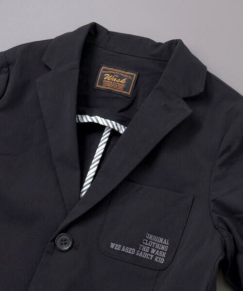 WASK / ワスク テーラードジャケット | ファスナーポケットハイストレッチアシンメトリージャケット(110~160cm) | 詳細5