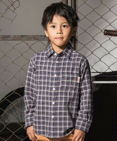 WASK / ワスク シャツ・ブラウス | リバーシブルガーゼチェックシャツ(110~160cm)